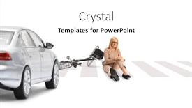  Presentation with bike - PPT layouts featuring woman-with-a-bike-hit and a white colored foreground