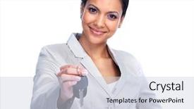  Presentation with woman car driver map - PPT theme featuring woman with a car keys background and a lemonade colored foreground