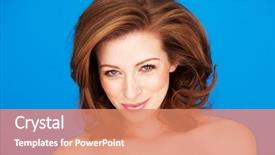  Presentation with gentle - Slide deck featuring woman with a gentle whimsical background and a  colored foreground