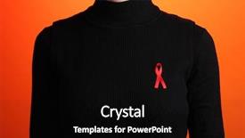  Presentation with awareness - PPT layouts having woman with aids awareness red background and a black colored foreground