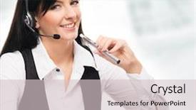  Presentation with electronic - Theme with woman with an electronic cigarette background and a lemonade colored foreground