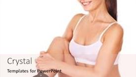  Presentation with ankle - Beautiful PPT theme featuring woman-with-ankle-brace-isolated backdrop and a lemonade colored foreground