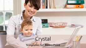  Presentation with baby - Amazing slides having  backdrop and a  colored foreground.