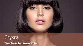  Presentation with black woman - Presentation theme having woman-with-beauty-short-black background and a red colored foreground