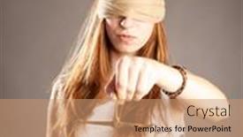  Presentation with justice - Cool new PPT layouts with woman-with-covered-eyes-holding backdrop and a coral colored foreground