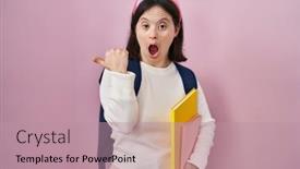  Presentation with down syndrome - Theme having woman-with-down-syndrome-wearing background and a  colored foreground