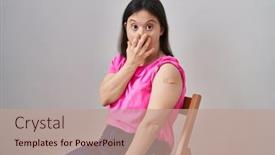  Presentation with down syndrome - PPT layouts featuring woman-with-down-syndrome-wearing background and a  colored foreground