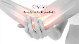  Presentation with composite - Beautiful PPT layouts featuring woman with elbow pain backdrop and a lemonade colored foreground