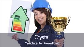  Presentation with energy drink - Presentation having woman with energy sign background and a  colored foreground