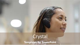  Presentation with wait - Slides consisting of woman-with-hair-treatment-wait background and a coral colored foreground