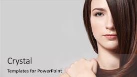  Presentation with long hair - Slide deck consisting of woman with long straight hair background and a lemonade colored foreground