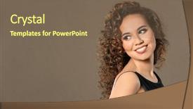  Presentation with hair color - Colorful slides enhanced with beauty salon afro - beautiful young african american woman backdrop and a violet colored foreground