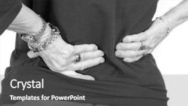  Presentation with older woman - Amazing slides having waiting for the new year with clock on white backdrop and a soft green colored foreground