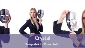  Presentation with hypocrisy - Cool new theme with woman-with-mask-in-hypocrisy backdrop and a violet colored foreground