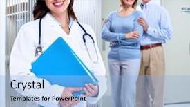  Presentation with doctor family - Presentation featuring golden section and divine proportion background and a  colored foreground.