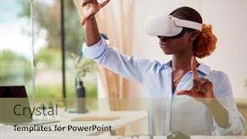  Presentation with woman office desk - 