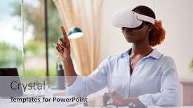  Presentation with woman office desk - 