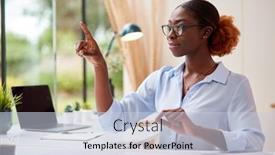  Presentation with woman office desk - 