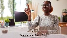  Presentation with woman office desk - 