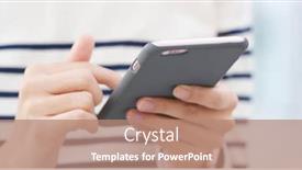  Presentation with village india women working - Amazing slides having woman working on cellphone backdrop and a coral colored foreground