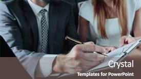  Presentation with car business - Audience pleasing presentation consisting of woman working with a client backdrop and a  colored foreground