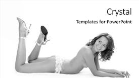  Presentation with sexy girl in stars - Slides enhanced with womans breast nipple - young beautiful sexy redheaded girl background and a  colored foreground