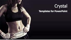  Presentation with body lice - Theme featuring womans nipple - toned female fitness body background and a dark gray colored foreground