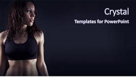  Presentation with body - Cool new PPT theme with womans nipple - toned female fitness body backdrop and a wine colored foreground