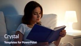  Presentation with wisdom - Presentation theme consisting of wisdom women - leisure and people concept background and a navy blue colored foreground