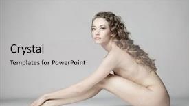  Presentation with erotic nude women - Slides featuring women art - nude sexy beautiful woman background and a light gray colored foreground