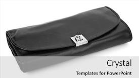  Presentation with women rights protest - Colorful PPT layouts enhanced with women bag isolated on white backdrop and a  colored foreground