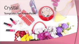  Presentation with bag - Amazing slides having women bag stuff top view backdrop and a lemonade colored foreground