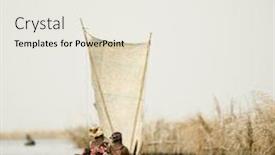  Presentation with village women - Cool new presentation with women-boating-on-the-lagoon backdrop and a white colored foreground