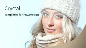  Presentation with beautiful reof christmas season - Amazing presentation design having women cap - christmas girl young beautiful smiling backdrop and a cool aqua colored foreground