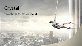  Presentation with competition - Slide set consisting of women challenges - concept of competition with businesswoman background and a light gray colored foreground