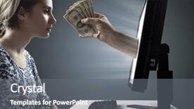  Presentation with sadness woman cry - Cool new presentation with women crime - crypto currency concept young woman backdrop and a gray colored foreground