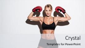  Presentation with strong - Amazing presentation theme having women defence - portrait of a strong young backdrop and a white colored foreground