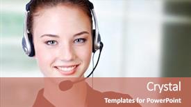  Presentation with indian woman bridal face - Presentation theme featuring women emporment - close-up face of smiling woman background and a coral colored foreground