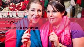  Presentation with shisha - Colorful theme enhanced with women enjoying smoking a hookah backdrop and a red colored foreground