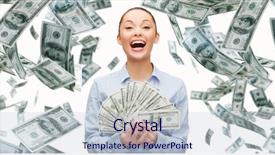  Presentation with banking - Colorful presentation design enhanced with women entrepreneurs - business money finance people backdrop and a lemonade colored foreground