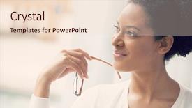  Presentation with smiling paramedic sitting in ambulance - Amazing slide set having women entrepreneurs - businesswoman smiling and sitting backdrop and a lemonade colored foreground