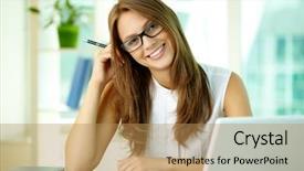  Presentation with smiling kids at summer camp - Audience pleasing presentation consisting of women entrepreneurs - happily smiling girl looking backdrop and a coral colored foreground