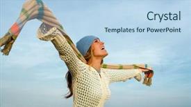  Presentation with praising god - Presentation theme having word word in sign language on a black background background and a dark gray colored foreground