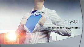  Presentation with brave - Cool new presentation with women feelings - she feels powerful and brave backdrop and a  colored foreground