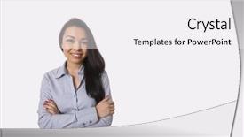  Presentation with confident - Audience pleasing slide deck consisting of women formal wear office - portrait of confident businesswoman standing backdrop and a white colored foreground