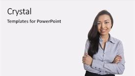  Presentation with confident - Cool new presentation theme with women formal wear office - portrait of confident businesswoman standing backdrop and a white colored foreground