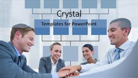  Presentation with mind - Colorful presentation enhanced with city planning ceiling windows - business meeting with mind map backdrop and a light blue colored foreground