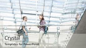  Presentation with low angle view of hockey - Audience pleasing theme consisting of low angle view of students backdrop and a light gray colored foreground