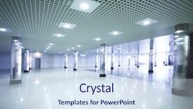  Presentation with moscow subway - Colorful slides enhanced with subway station hall in moscow backdrop and a sky blue colored foreground