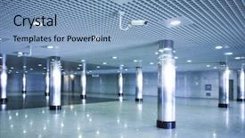  Presentation with moscow subway - Presentation theme having  background and a  colored foreground